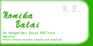 monika balai business card